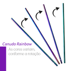 Kit Amizade Colorida (5 em 1) + Canudo Coração Rainbow