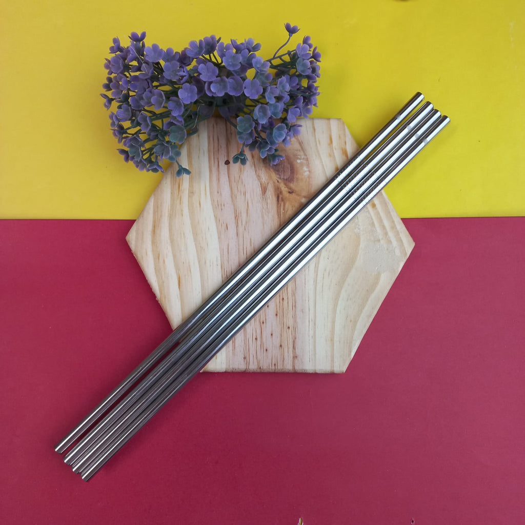 Canudo de Inox Extra Longo Reto 30cm