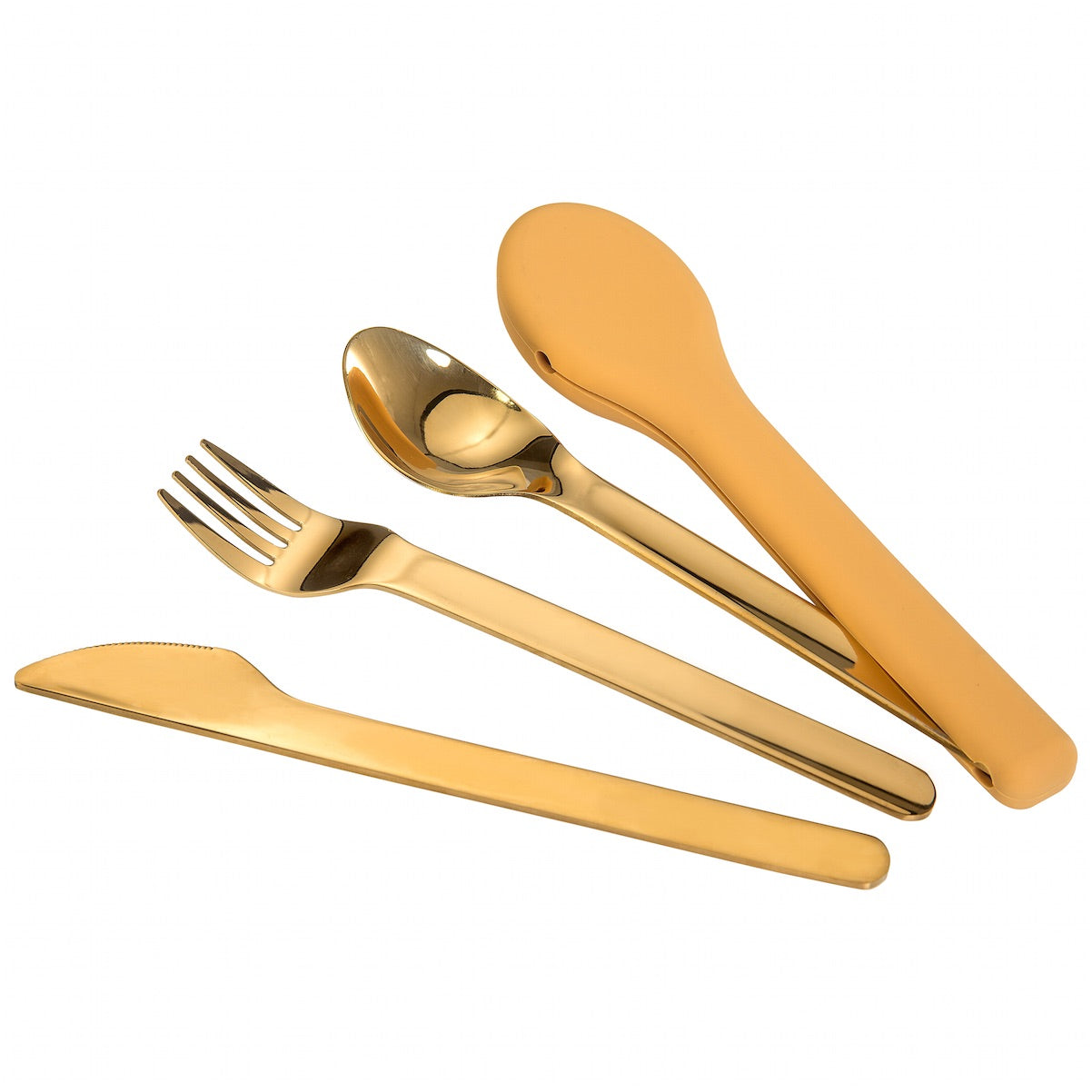 Kit trio de talheres de inox