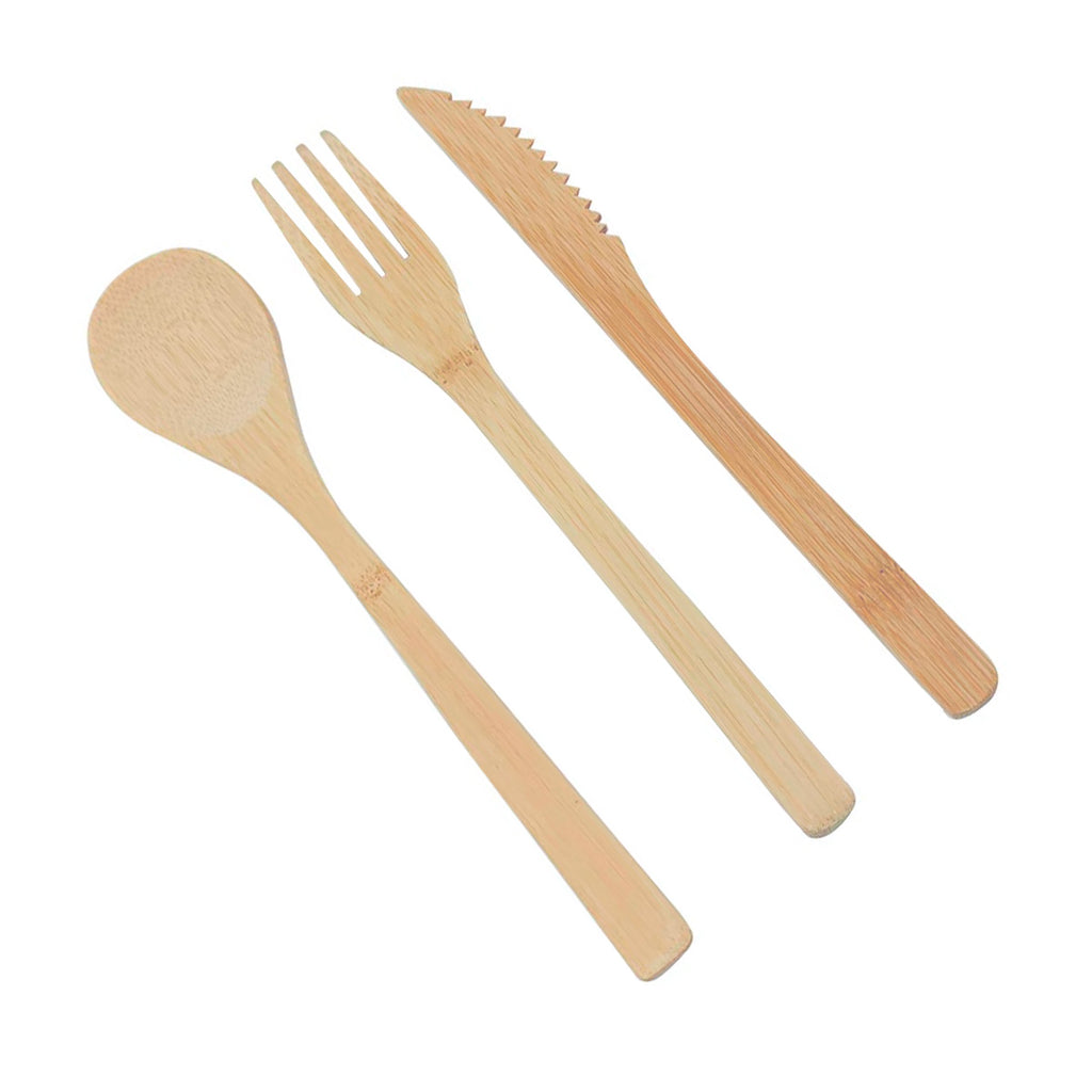 3 em 1 - Talheres Bambu