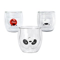 Kit 3 Copos de Vidro Double Wall Ursinho
