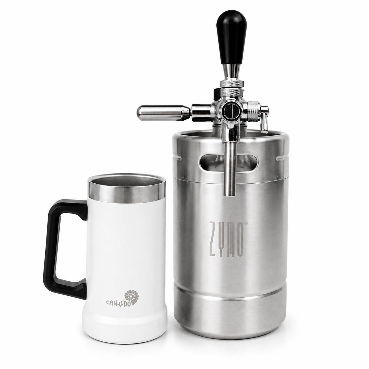 Kit Breja: Keg 2L + Caneca de Inox