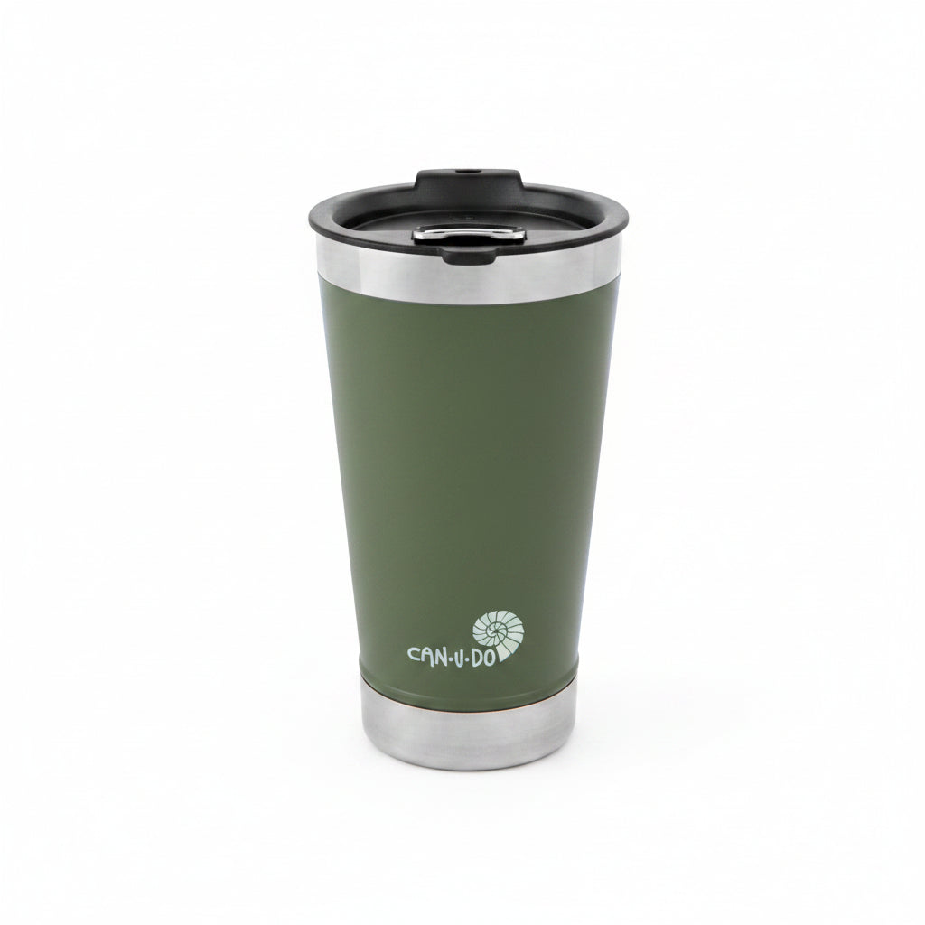 Copo de Inox com Tampa - OUTLET