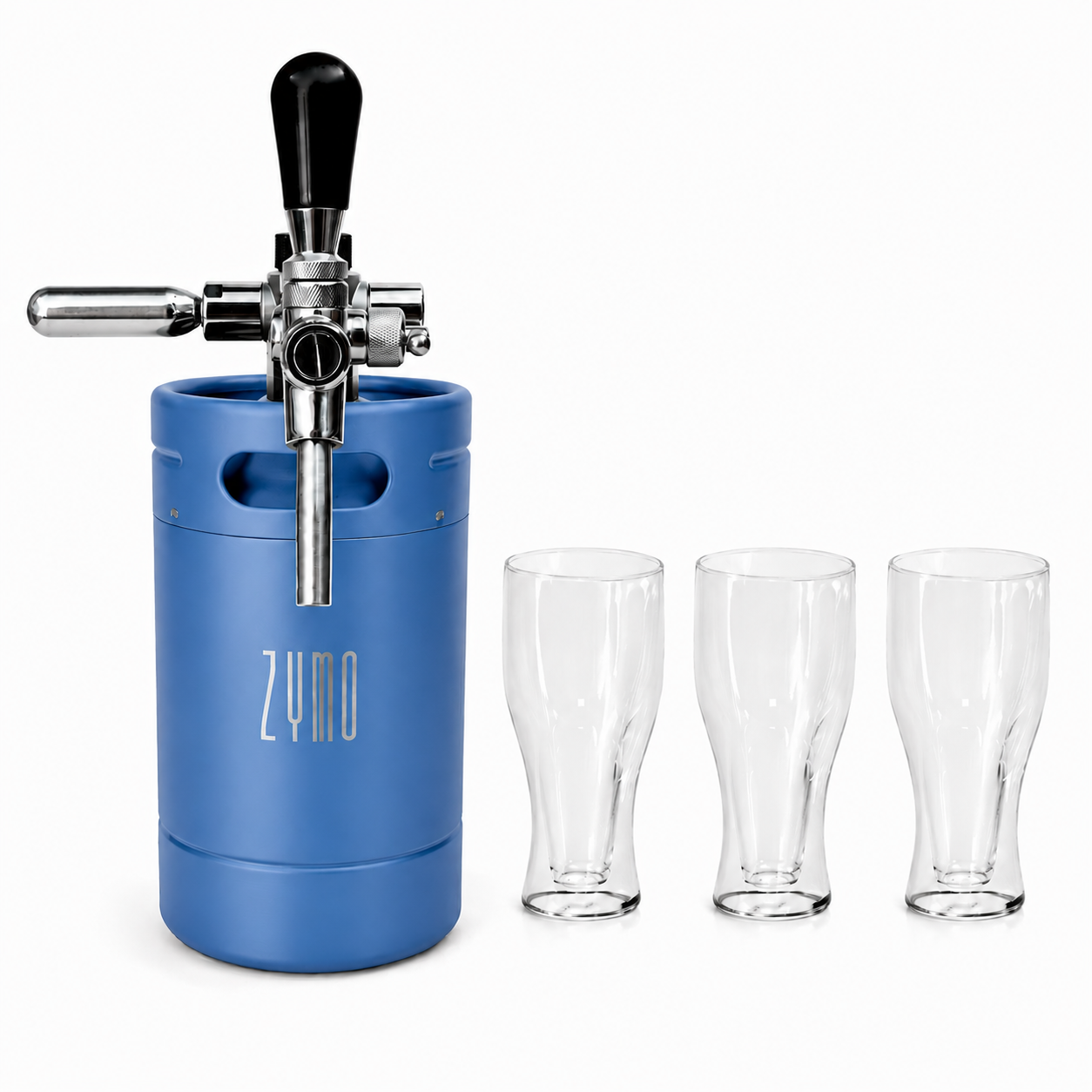 Kit: Keg 5L + 3 Copos Tulipa Double Wall