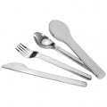 Kit trio de talheres de inox
