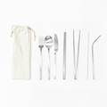 Kit inox 8 em 1 (canudo shake 12mm)