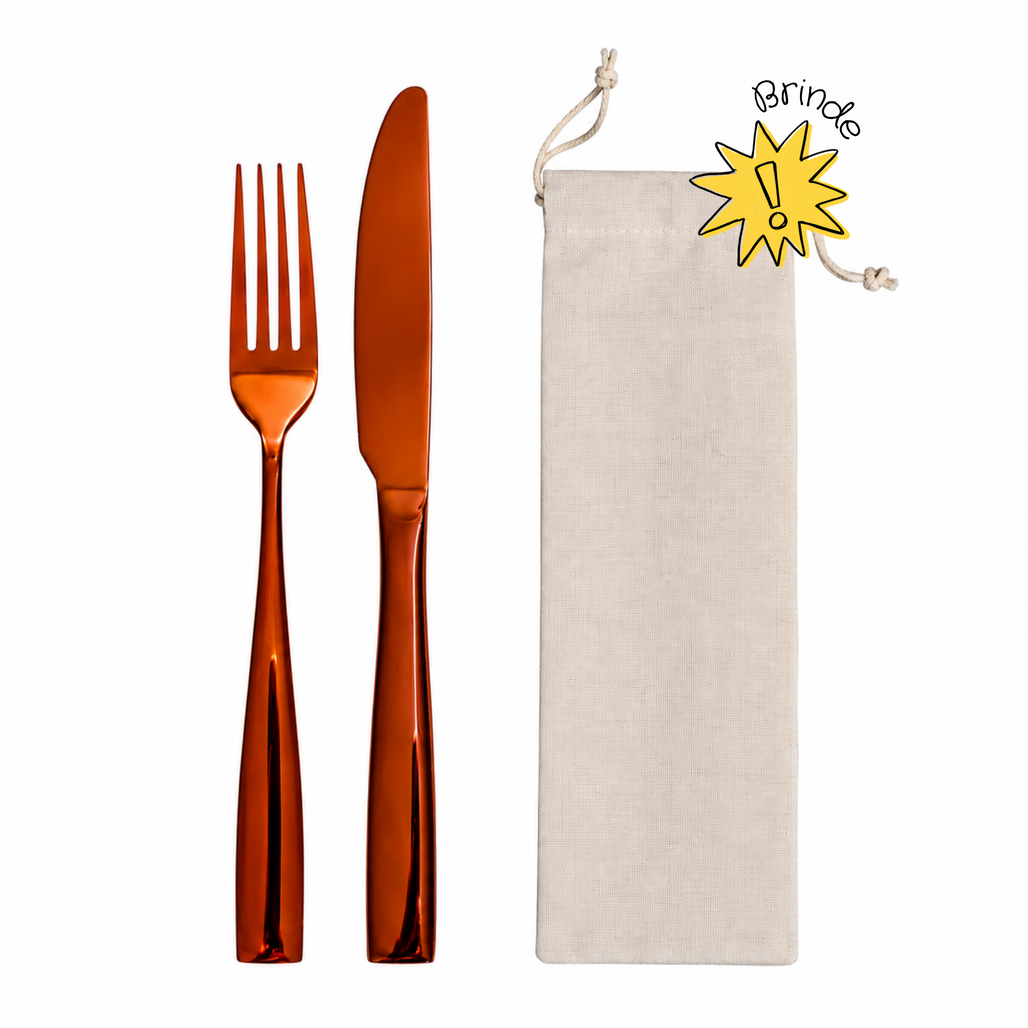 Kit 2 Talheres de Inox - OUTLET