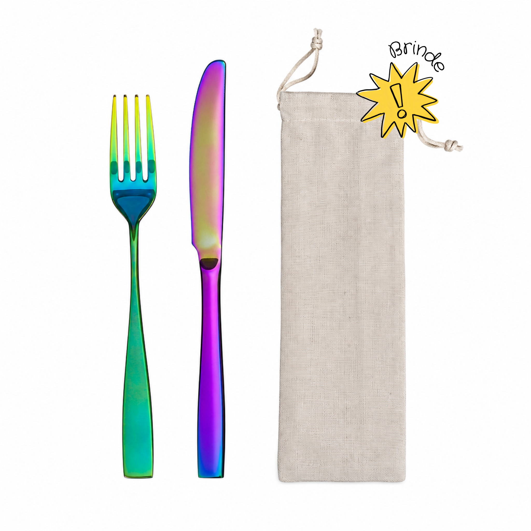 Kit 2 Talheres de Inox - OUTLET