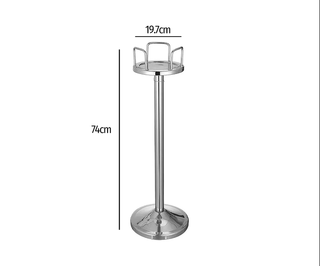 Suporte para Balde de Gelo de Aço Inoxidável