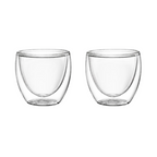 Kit 2 Copos de Vidro Double Wall 250ml