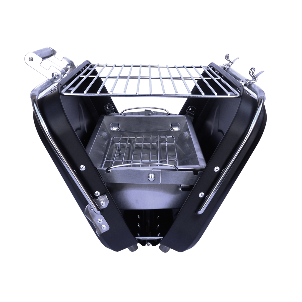 Kit Camping: Churrasqueira Portátil + Keg 5L + Copos de Inox 480ml sem Tampa