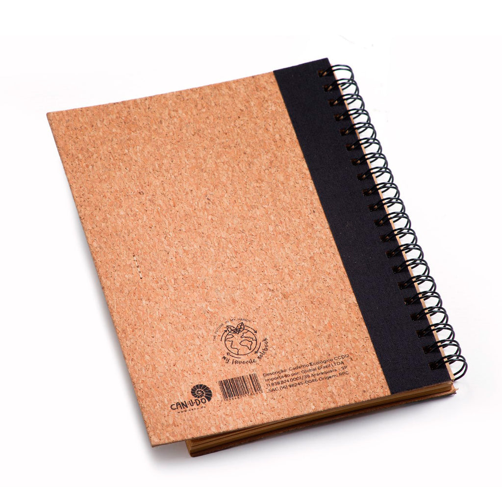 Caderno Cortiça + Caneta
